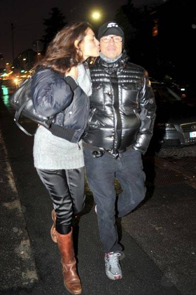 Eros Ramazzotti y Marika Pellegrinelli pasean su amor por Milán