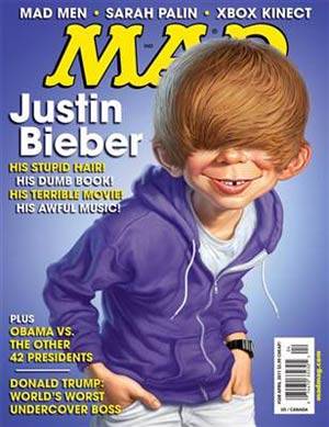 Justin Bieber en la portada de 'Mad'