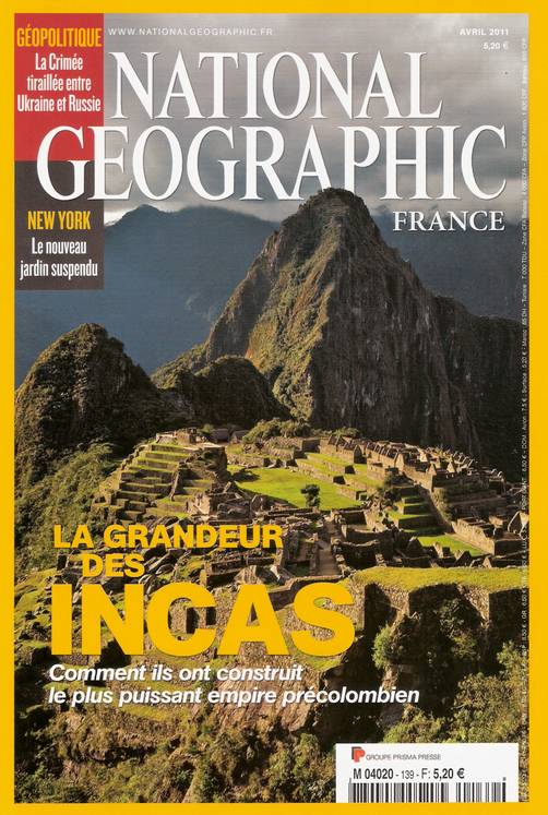 Machu Picchu en portada de National Geographic