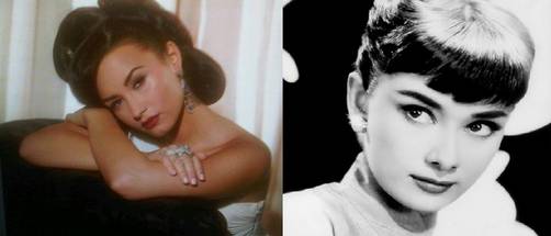 Demi Lovato encarna a Audrey Hepburn Demi Lovato encarna a Audrey Hepburn