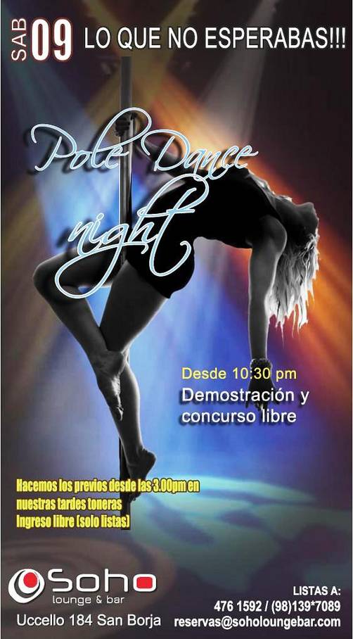 SAB09 en SOHO: Pole Dance Night