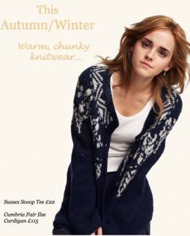 Emma Watson es imagen de marca de ropa por una buena causa