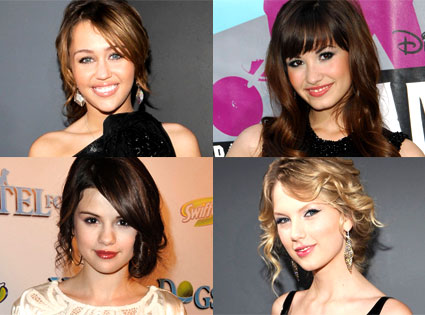 Miley Cyrus VS Selena Gomez VS Demi Lovato VS Taylor Swift Miley Cyrus VS Selena Gomez VS Demi Lovato VS Taylor Swift