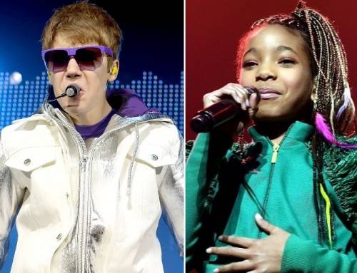 Justin Bieber y Willow Smith causan sensación en Dublín