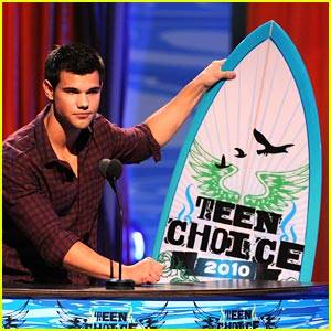 Taylor Lautner en los Teen Choice Awards 2010 'Choice Hottie'
