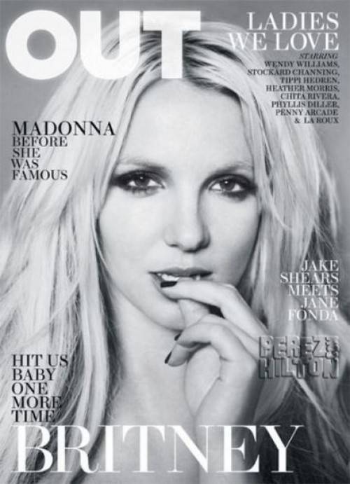 Britney Spears en la portada de la revista OUT