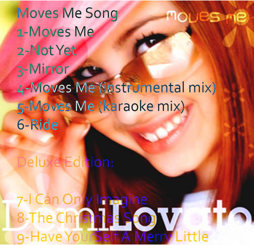 Canciones oficiales del CD 'Moves Me' de Demi Lovato
