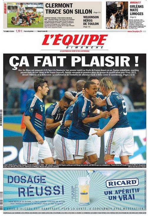 El triunfo de Francia ante Rumania (2-0): 'Que Placer'