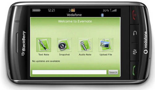 Evernote para BlackBerry