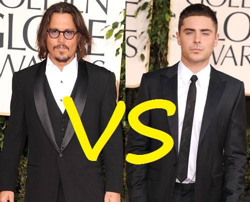 Johnny Depp vs  Zac Efron ¿Quién es el hombre más deseado?