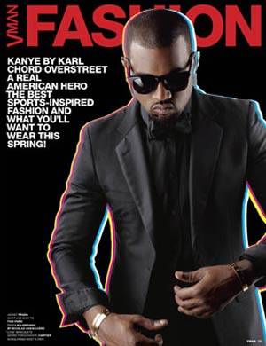 Kanye West en la portada de la revista VMAN