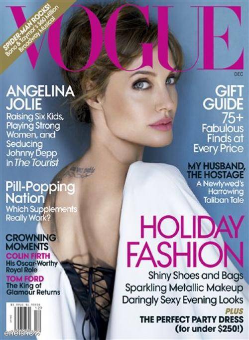 Angelina Jolie sale en la portada de la revista 'Vogue'