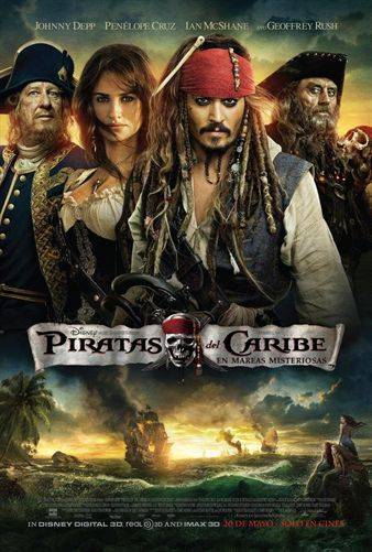 Johnny Depp y Penélope Cruz en último póster de 'Piratas del Caribe 4'