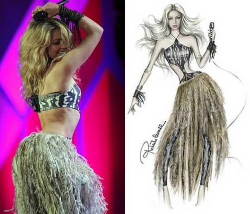 Vestuario de Shakira para el Waka Waka ¿Te gustó el diseño de Roberto Cavalli?