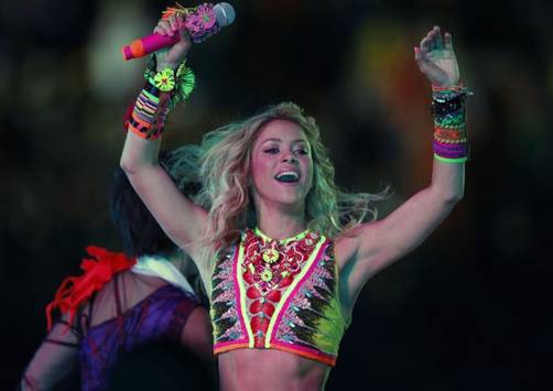 Shakira en la clausura del Mundial Sudáfrica 2010
