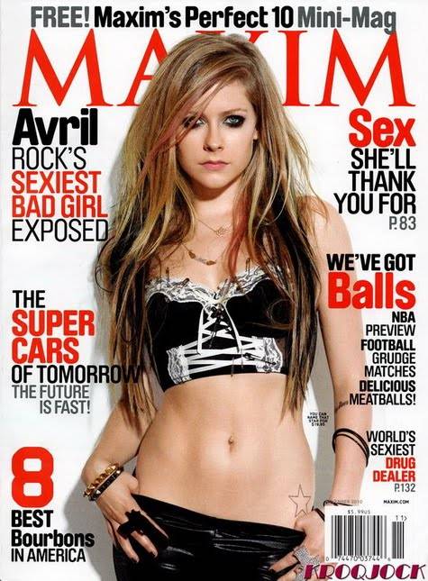 Avril Lavigne luce sexy en la portada de Maxim