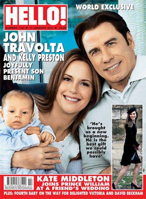 John Travolta y Kelly Preston presentan a su hijo Benjamin