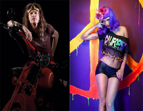 Katy Perry y Steve Tyler se burlan de Miley Cyrus