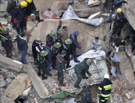 Seis muertos al derrumbarse otro edificio en Egipto Seis muertos al derrumbarse otro edificio en Egipto