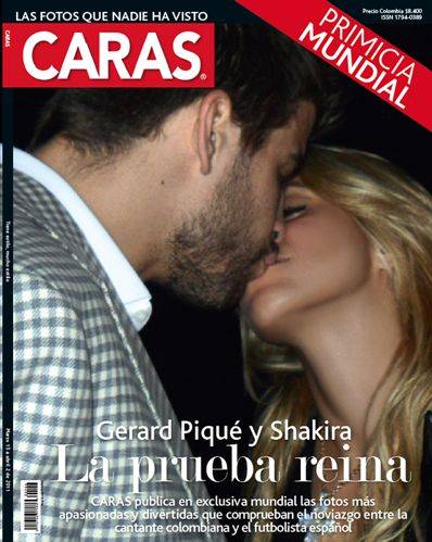 Foto: Shakira y Gerard Piqué, el beso más esperado