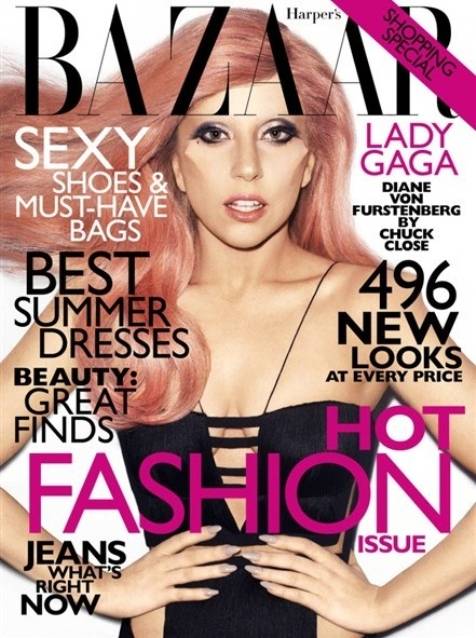 Lady Gaga en la portada de Harper's Bazaar