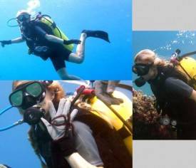 Paris Hilton colgo fotos de su práctica de buceo en Twitter
