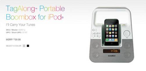 Memorex TagAlone altavoces para iPod con alma de blues