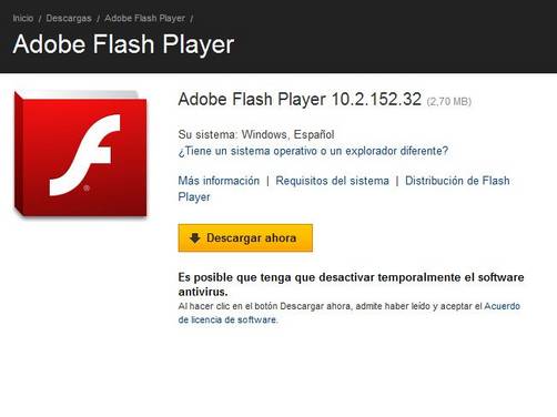 Problema crítico de seguridad en Flash Player