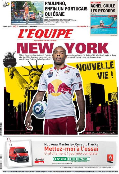 Thierry Henry inicia una nueva vida con los Red Bulls en Nueva York Thierry Henry inicia una nueva vida con los Red Bulls en Nueva York