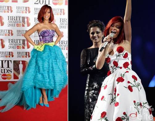 Brit Awards 2011: Rihanna, Avril Lavinge y Cheryl Cole en la alfombra roja