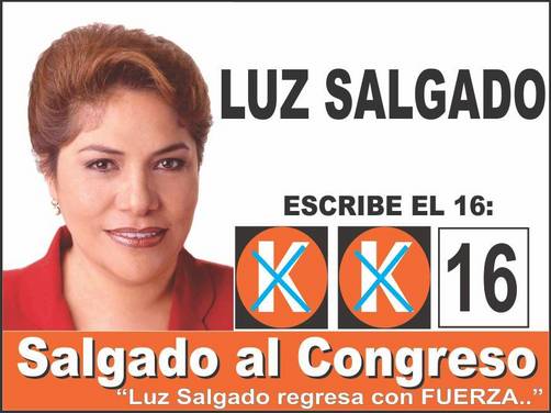 Keiko Presidente: Luz Salgado al Congreso