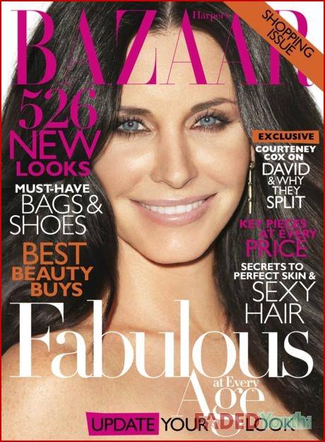 Courteney Cox se confiesa en la revista Bazaar