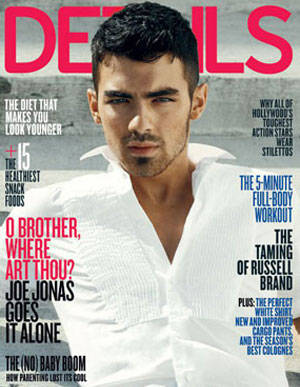 Joe Jonas en la portada de la revista Details