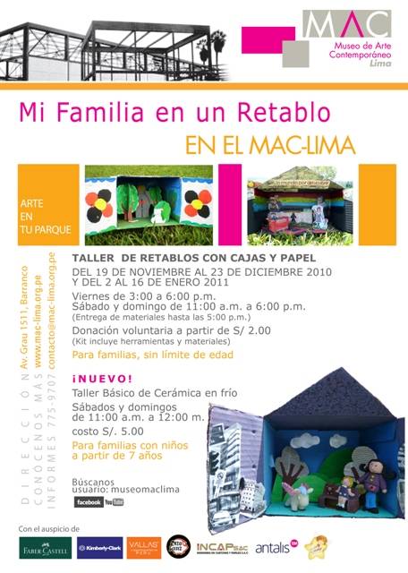 Programa Arte en tu Parque: Mi familia en un Retablo, en Barranco