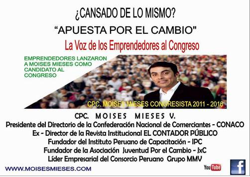 Microempresarios lanzan a Moisés Mieses como candidato al congreso