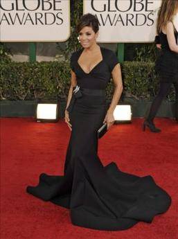 Globos de Oro 2011: Eva Longoria deslumbra en la alfombra roja