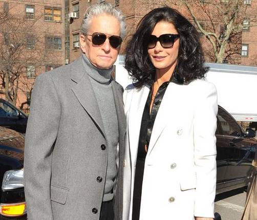 Catherine Zeta-Jones y Michael Douglas a la moda