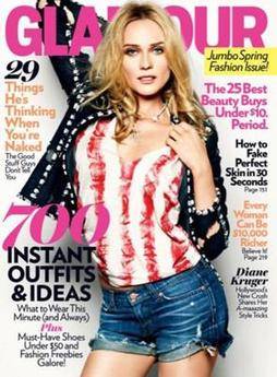 Diane Kruger en la portada de la revista GQ