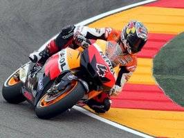 Pedrosa logra el mejor tiempo en Aragón