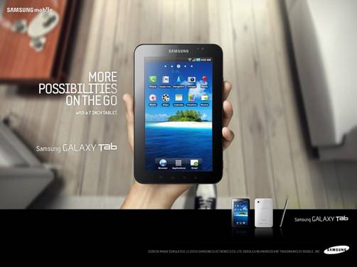 Samsung Galaxy Tab, vídeo de la tableta táctil de Samsung imprimiendo por WiFi