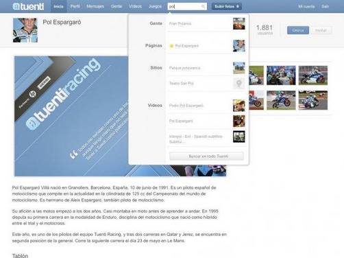 Tuenti abre más su red social con la búsqueda universal