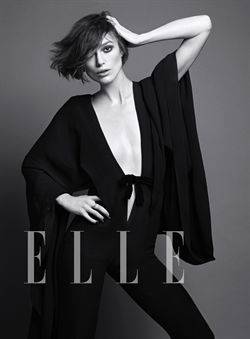 Keira Knightley posa como nunca para la revista 'Elle'