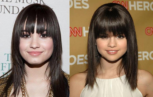 Selena Gomez y Demi Lovato ¿Quién luce mejor el flequillo?