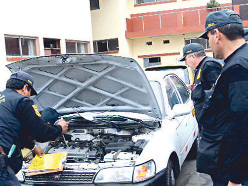 Policia Nacional del Perú recupera 12 Vehículos robados