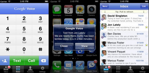 Google Voice aterriza en el iPhone