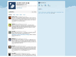 Twitter con nueva versión coreana