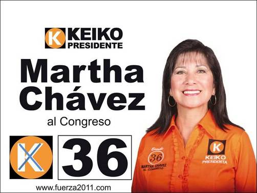 Keiko Fujimori: Martha Chavez al Congreso