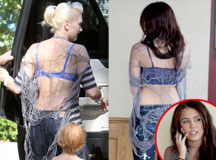 Miley Cyrus y Gwen Stefani imponen nueva moda