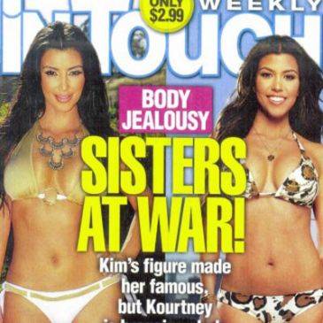 Kim Kardashian tendría celos del cuerpo de su hermana Kourtney Kim Kardashian tendría celos del cuerpo de su hermana Kourtney