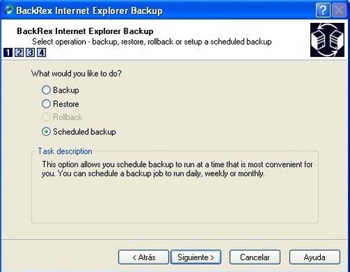 Haz copia de seguridad de todo Internet Explorer con BackRex